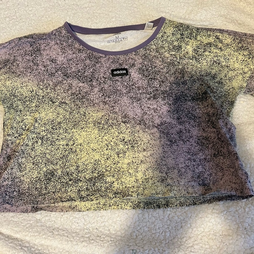 Adidas Multicolor Cropped T-Shirt